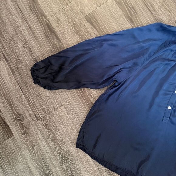 Raquel Allegra Navy Ombré Blouse - Picture 3 of 9